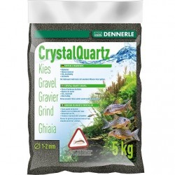 Dennerle Crystal Quartz Gravel Nature Diamond Black 1-2mm 5kg