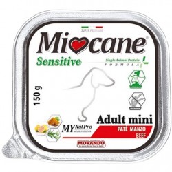 Υγρή τροφή σκύλου MIOCANE SENSITIVE Adult Mini Beef 150g (πατέ)
