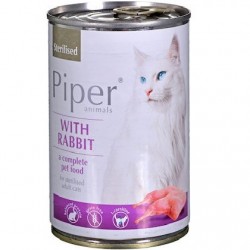 Piper Cat Adult Sterilized Κουνέλι ΚΟΝΣΕΡΒΑ 400gr