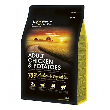 Ξηρά τροφή σκύλου PROFINE Adult Chicken/Potatoes 3kg