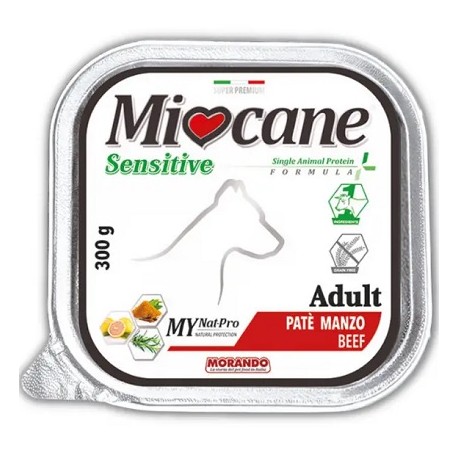 Υγρή τροφή σκύλου MIOCANE SENSITIVE Adult Beef 300g (πατέ)