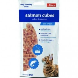 Les Filous Salmon Cubes Λιχουδιές Γάτας 50gr