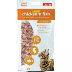 Les Filous Mini Chicken&Fish Λιχουδιές Γάτας 50gr