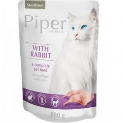 Piper Cat Adult Sterilized Κουνέλι ΦΑΚΕΛΑΚΙ 100gr