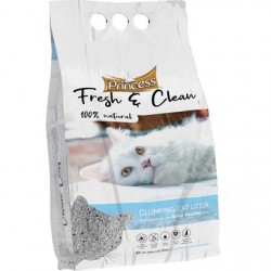 Άμμος γάτας PRINCESS Fresh & Clean Clumping BABY POWDER 10L