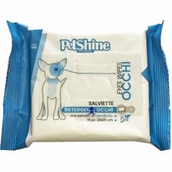 PetShine Υγρά Μαντηλάκια Καθαρισμού Ματιών Για Σκύλους 15 τμχ