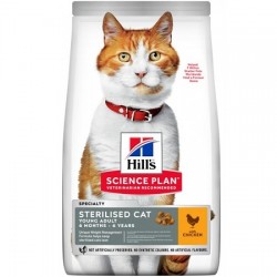 HILLS SP τροφή για γάτες Sterilised Cat Young Adult Κοτόπουλο 3kg