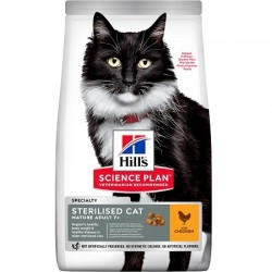 HILLS SP τροφή για γάτες Sterilised Mature Adult 7+ με Κοτόπουλο 1,5kg