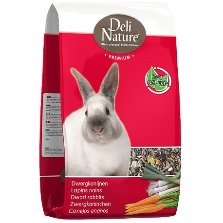 Deli Nature Premium τροφή για μικρά κουνέλια dwarf 800g