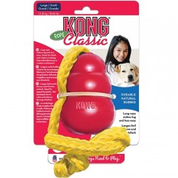 KONG Classic ROPE Παιχνίδι Σκύλου Μασητικό Από Καουτσούκ Large