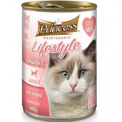 Princess Maintenance Lifestyle Υγρή Τροφή Γάτας Σολομός 405gr