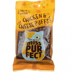 Λιχουδιά Γάτας Miss Purfect Chicken Cheese Pillow Puffs 100gr