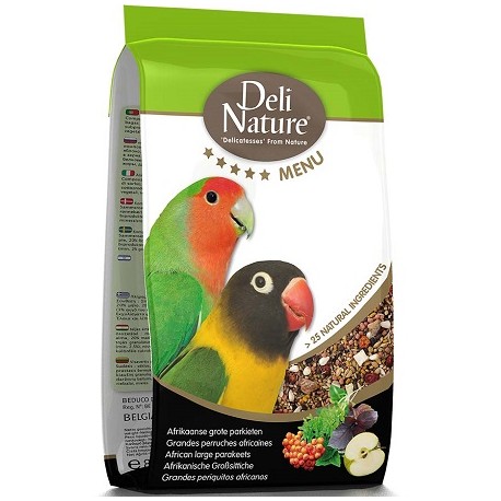Deli Nature Premium τροφή για μεσαίους παπαγάλους Αφρικής 800g