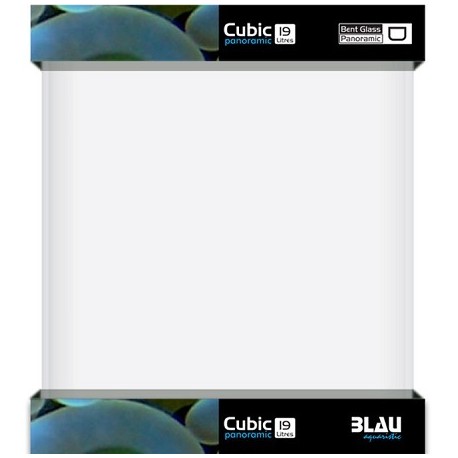 BLAU ενυδρείο Cubic Panoramic 19 25x25x30cm 19lt