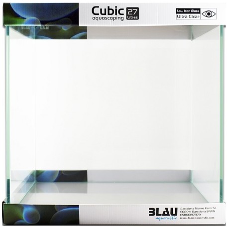 BLAU ενυδρείο Cubic Aquascasping 27 30x30x30cm 27lt