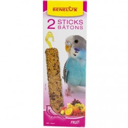Benelux Snacks sticks για παπαγαλάκια με φρούτα 2x55g