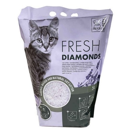 M-PETS Άμμος γάτας FRESH DIAMONDS SILICA άρωμα λεβάντα 5lt