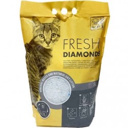 M-PETS Άμμος γάτας FRESH DIAMONDS SILICA χωρίς άρωμα 5lt