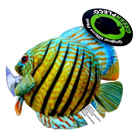 Green Pleco Λούτρινο διακοσμητικό Discus fish plush 17x17x9cm