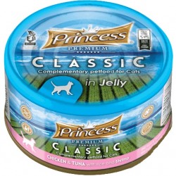 Princess Premium CLASSIC Υγρή Τροφή Γάτας CHICKEN & TUNA with RICE & SHRIMP 170g