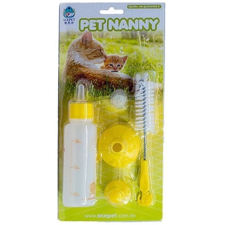 Pet Camelot Pet Nanny Μπιμπερό Γάτας Κίτρινο 90ml