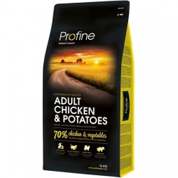 Profine Ξηρά τροφή σκύλου Adult Chicken/Potatoes 12kg+3kg