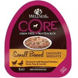 Soft Pate σκύλου Core Small Breed Savoury Medleys με Κοτόπουλο/Πάπια/Αρακά & Καρότα 85g
