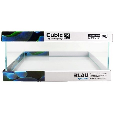 BLAU ενυδρείο Cubic Aquascasping Shallow 44 62x36x20cm 44lt