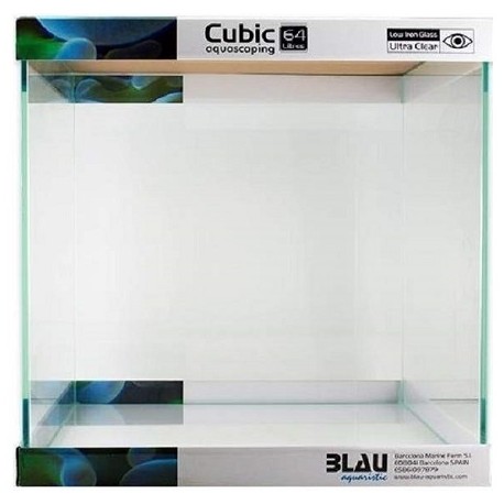 BLAU ενυδρείο Cubic Aquascasping 64 40x40x40cm 64lt