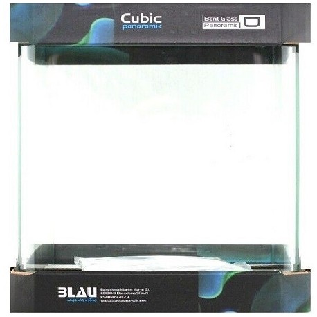 BLAU ενυδρείο Cubic Panoramic 91 45x45x45cm 91lt