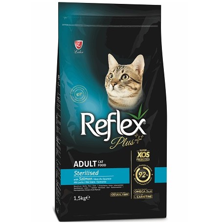 REFLEX PLUS CAT ADULT STERILISED SALMON 1.5kg