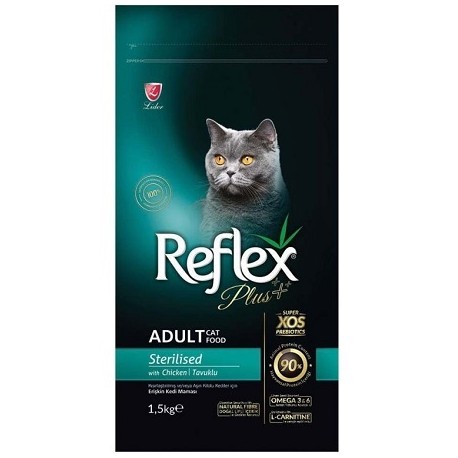 REFLEX PLUS CAT ADULT STERILISED CHICKEN 1.5kg