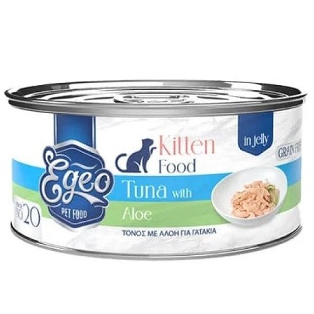 EGEO CAT KITTEN Τόνος με Αλόη σε Ζελέ 85gr