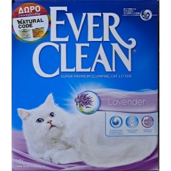 Άμμος γάτας Ever Clean Lavender Clumping Scented 10lt + 2 Κονσέρβες Natural Code 85gr ΔΩΡΟ