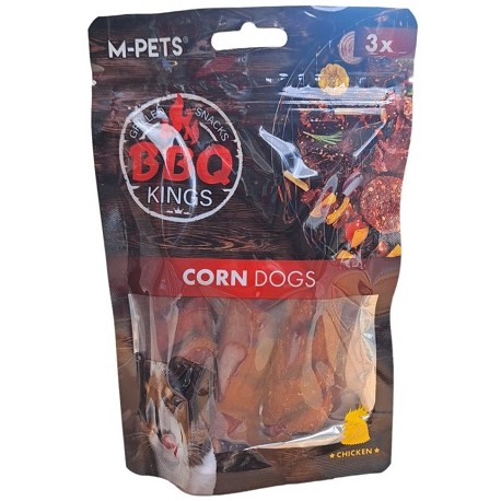 M-PETS BBQ KINGS Corn Dogs Λιχουδιά σκύλου με κοτόπουλο 3τεμ. 90g