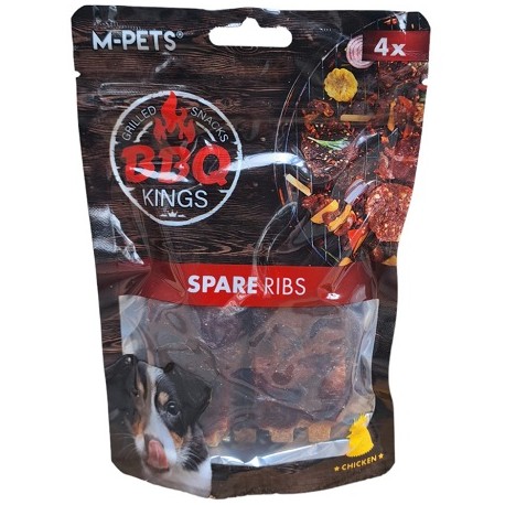 M-PETS BBQ KINGS Spare Ribs Λιχουδιά σκύλου με κοτόπουλο 4τεμ. 85g