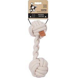 M-PETS Παιχνίδι Σκύλου Σχοινί COTO White Duo Ball 28cm