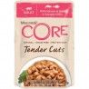Υγρή τροφή γάτας Core Tender Cuts Fillets Σολομός & Τόνος σε σάλτσα 85g