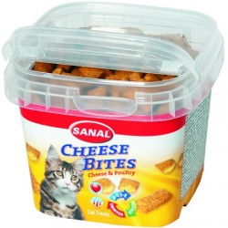 SANAL Λιχουδία γάτας Cheese Bites cup 75g