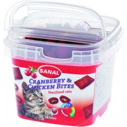 SANAL Λιχουδία στειρωμένης γάτας Cranberry and Chicken cup 75g