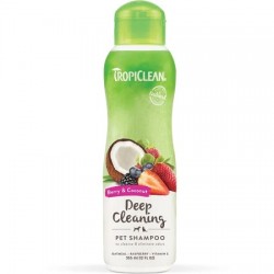 TropiClean Deep Cleaning Shampoo Μούρα & Καρύδα 355ml