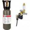 AQUANOVA Σύστημα Co2 με φιάλη 2lt με GOLD SERIES precision CO2 pressure regulator με ηλεκτροβάνα