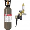 AQUANOVA Σύστημα Co2 με φιάλη 5lt με GOLD SERIES precision CO2 pressure regulator με ηλεκτροβάνα