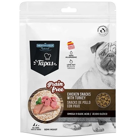 Mediterranean natural Tapas Grain free με κοτόπουλο & γαλοπούλα 150g