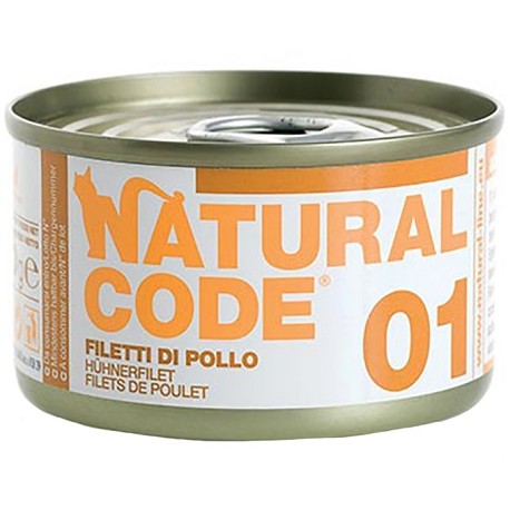 NATURAL CODE Υγρή Τροφή Γάτας Με Φιλέτο Κοτόπουλο 85g