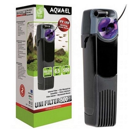 Aquael UNI FILTER 500 UV εσωτ.φίλτρο με αποστειρωτή UV